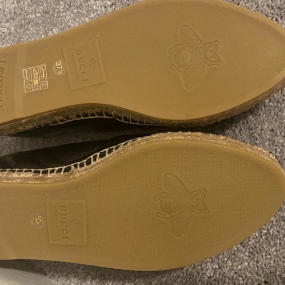 [SOLD] Gucci Leather espadrilles with Double G 7.5 - Picture 5 of 7